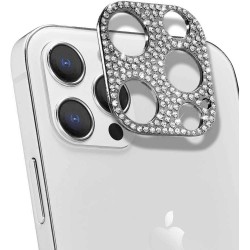 Folie camera SILKASE Crystal pentru iPhone 12 Pro, FullGlue, titanium
