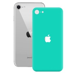 Folie spate skin iPhone SE 2, SILKASE Camo, culoare turcoaz