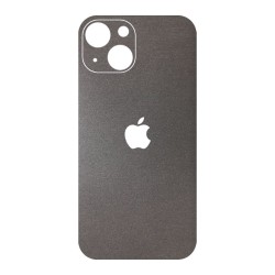 Folie Skin SILKASE pentru iPhone 13 Mini, gri brushed, protectie spate telefon