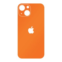 Folie Skin SILKASE pentru iPhone 13 Mini, portocaliu mat, protectie spate telefon