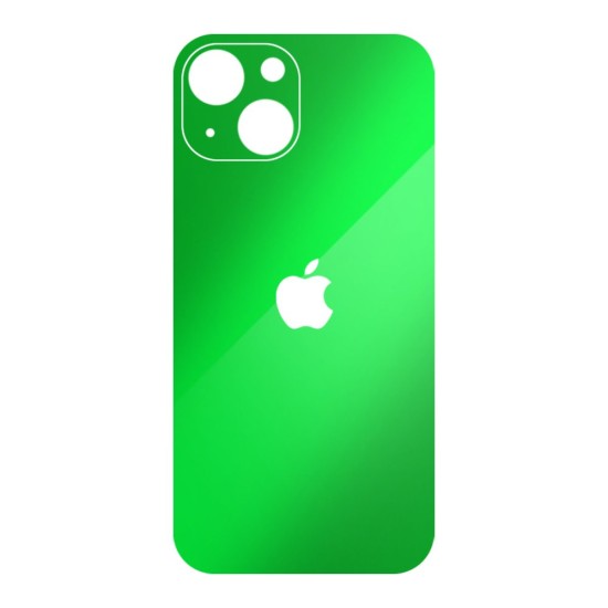 Folie Skin SILKASE pentru iPhone 13 Mini, verde neon, protectie spate telefon (iPhone 13 Mini, S0155) by www.silkase.ro