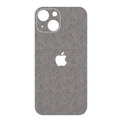 Folie Skin SILKASE pentru iPhone 13, gri hex, protectie spate telefon Folie Skin SILKASE pentru iPhone 13, gri hex, protectie spate telefon