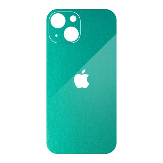 Folie Skin SILKASE pentru iPhone 13, turcoaz mat, protectie spate telefon (iPhone 13, S0170) by www.silkase.ro