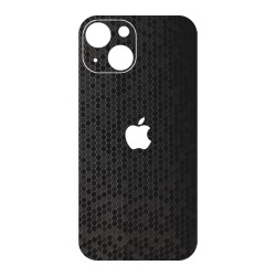 Folie Skin SILKASE pentru iPhone 13, negru hexa, protectie spate telefon Folie Skin SILKASE pentru iPhone 13, negru hexa, protectie spate telefon