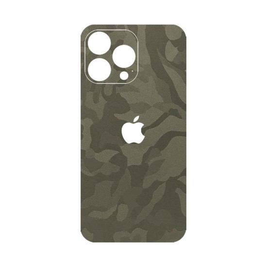 Folie Skin SILKASE pentru iPhone 13 Pro, camo verde, protectie spate telefon (iPhone 13 Pro, S0187) by www.silkase.ro