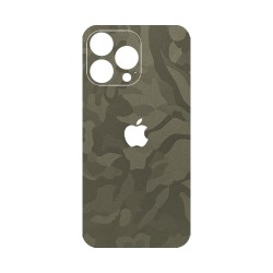 Folie Skin SILKASE pentru iPhone 13 Pro Max, camo verde, protectie spate telefon