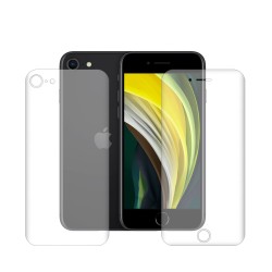 Set folii SILKASE, pentru iPhone SE 2, protectie ecran, spate, silicon regenerabil