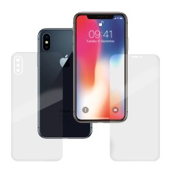 Set folii SILKASE, pentru iPhone X, protectie ecran, spate, silicon regenerabil Set folii SILKASE, pentru iPhone X, protectie ecran, spate, silicon regenerabil