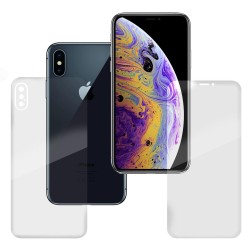 Set folii SILKASE, pentru iPhone XS Max, protectie ecran, spate, silicon regenerabil
