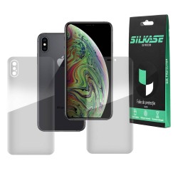 Set folii SILKASE, pentru iPhone XS, protectie ecran, spate, silicon regenerabil Set folii SILKASE, pentru iPhone XS, protectie ecran, spate, silicon regenerabil