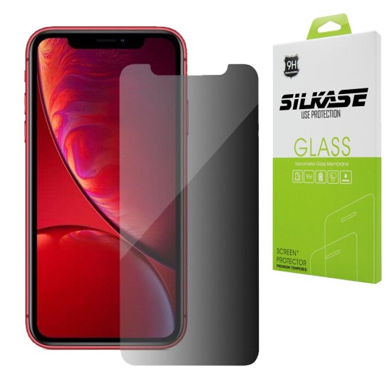 Folie de protectie Privacy pentru Apple iPhone XR, Black (iPhone XR, F1265) by www.silkase.ro