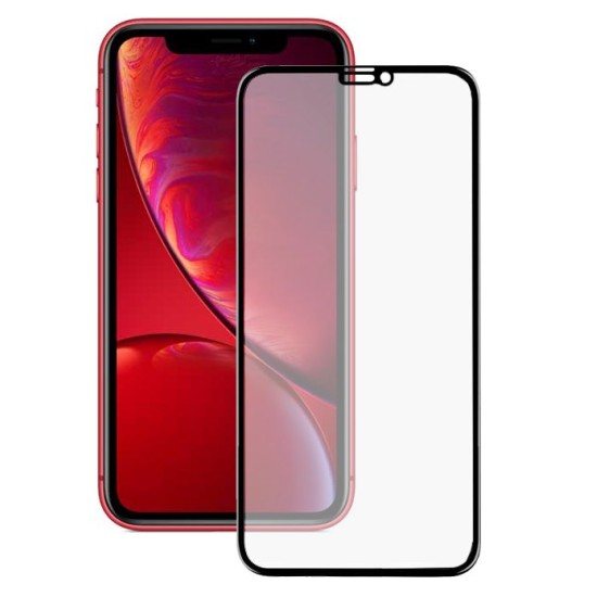 Folie mata tempered glass iPhone XR, Full Size, NanoEdge, sticla matte (iPhone XR, F1278) by www.silkase.ro