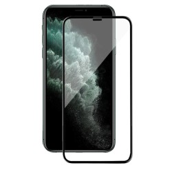 Folie sticla iPhone 11 Pro Max, SLR, FullGlue, FullCover, tempered glass 9H, negru