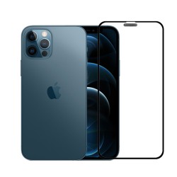 Folie sticla iPhone 12 Pro, SILKASE, FullGlue, FullCover, tempered glass 9H, negru Folie sticla iPhone 12 Pro, SILKASE, FullGlue, FullCover, tempered glass 9H, negru