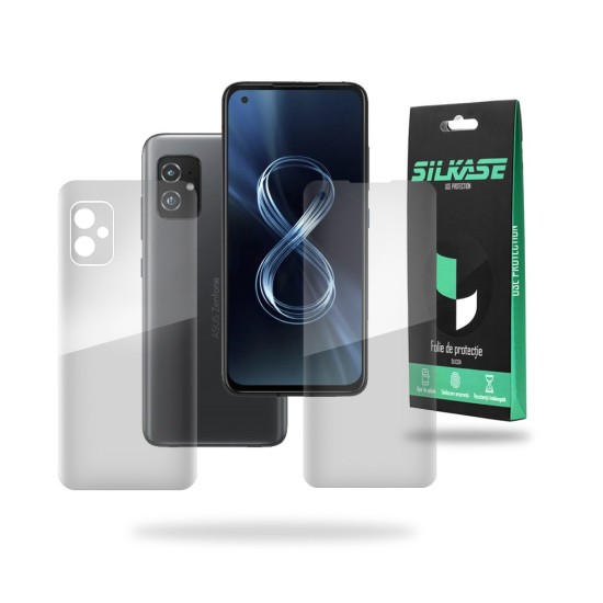 Set folii SILKASE pentru Asus Zenfone 8, protectie telefon, silicon regenerabil (SILKASE, Set Folii Lucioase) by www.silkase.ro Set folii SILKASE pentru Asus Zenfone 8, protectie telefon, silicon regenerabil (Zenfone 8, F2083) by www.silkase.ro
