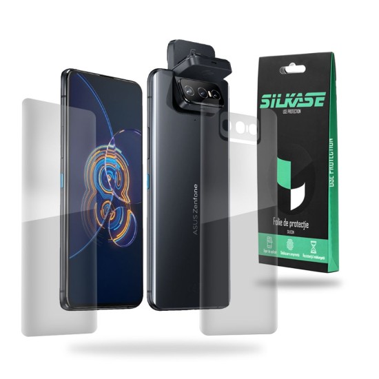 Set folii SILKASE pentru Asus Zenfone 8 Flip, protectie telefon, silicon regenerabil (SILKASE, Set Folii Lucioase) by www.silkase.ro Set folii SILKASE pentru Asus Zenfone 8 Flip, protectie telefon, silicon regenerabil (Zenfone 8 Flip, F2086) by www.silkase.ro
