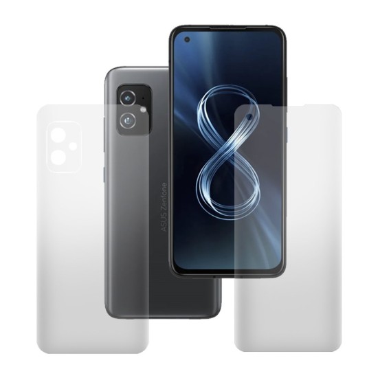 Set 2 folii mate SILKASE pentru Asus Zenfone 8, protectie telefon, silicon regenerabil (SILKASE, Set Folii Mate) by www.silkase.ro Set 2 folii mate SILKASE pentru Asus Zenfone 8, protectie telefon, silicon regenerabil (Zenfone 8, F2092) by www.silkase.ro