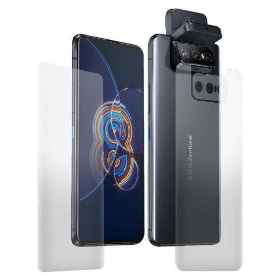 Set 2 folii mate SILKASE pentru Asus Zenfone 8 Flip, protectie telefon, silicon regenerabil (SILKASE, Set Folii Mate) by www.silkase.ro Set 2 folii mate SILKASE pentru Asus Zenfone 8 Flip, protectie telefon, silicon regenerabil (Zenfone 8 Flip, F2095) by www.silkase.ro