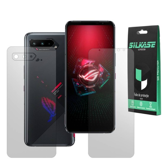 Set 2 folii mate SILKASE pentru ASUS ROG Phone 5, protectie telefon, silicon regenerabil (SILKASE, Set Folii Mate) by www.silkase.ro Set 2 folii mate SILKASE pentru ASUS ROG Phone 5, protectie telefon, silicon regenerabil (ROG Phone 5, F2805) by www.silkase.ro