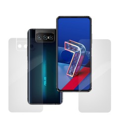 Set folii silicon pentru ASUS ZenFone 7 Pro, SILKASE, Gel TPU, antibacterian, regenerabila