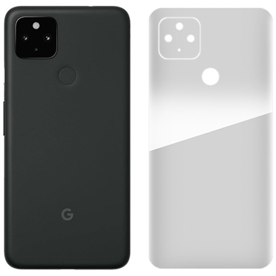 Folie spate silicon pentru Google Pixel 5, SILKASE, Gel TPU, antibacterian, regenerabila (Telefoane Google, F0379) by www.silkase.ro