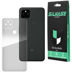 Folie spate silicon pentru Google Pixel 4a 5G, SILKASE, Gel TPU, antibacterian, regenerabila