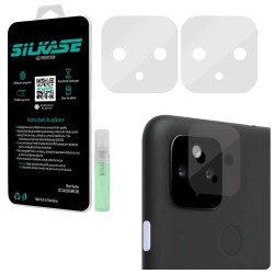 Set folii SILKASE pentru Google Pixel 5, 3 buc, protectie camera silicon, regenerabile, antibacteriene