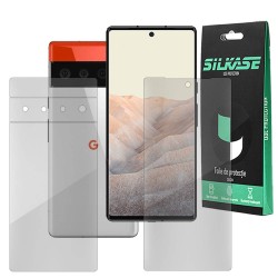 Set 2 folii SILKASE pentru Google Pixel 6, protectie telefon, silicon regenerabil