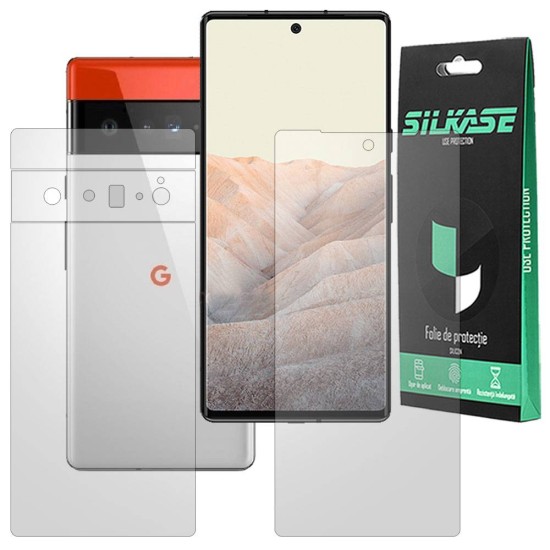 Set 2 folii mate SILKASE pentru Google Pixel 6 Pro, protectie telefon, silicon regenerabil (Telefoane Google, F3014) by www.silkase.ro