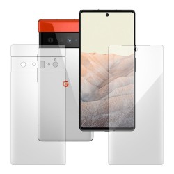 Set 2 folii mixte SILKASE pentru Google Pixel 6 Pro, ecran lucios/ spate mat, silicon regenerabil Set 2 folii mixte SILKASE pentru Google Pixel 6 Pro, ecran lucios/ spate mat, silicon regenerabil