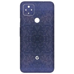Folie Skin SILKASE pentru Google Pixel 4a 5G, albastru hexa, protectie spate telefon