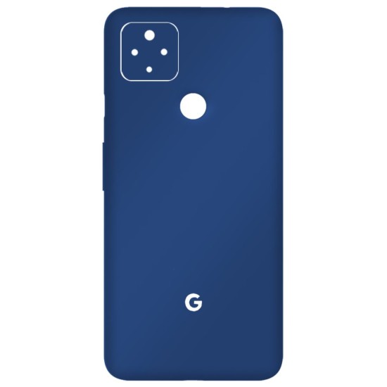Folie Skin SILKASE pentru Google Pixel 4a 5G, albastru inchis mat, protectie spate telefon (Telefoane Google, S0058) by www.silkase.ro
