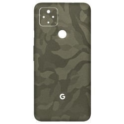 Folie Skin SILKASE pentru Google Pixel 4a 5G, camo verde, protectie spate telefon