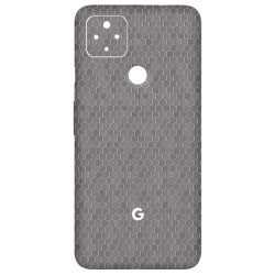Folie Skin SILKASE pentru Google Pixel 4a 5G, gri hex, protectie spate telefon
