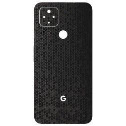 Folie Skin SILKASE pentru Google Pixel 4a 5G, negru hexa, protectie spate telefon