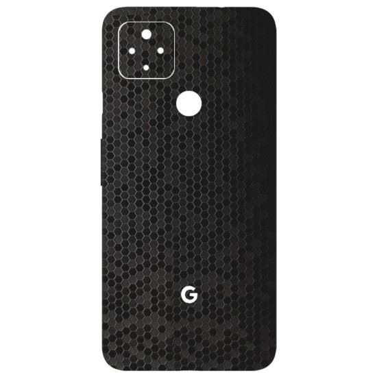 Folie Skin SILKASE pentru Google Pixel 4a 5G, negru hexa, protectie spate telefon (Telefoane Google, S0071) by www.silkase.ro