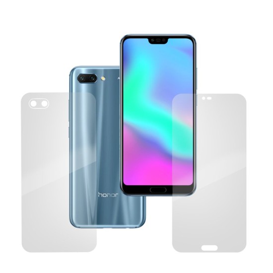 Set folii silicon pentru Honor 10, SILKASE, Gel TPU, antibacterian, regenerabil (10, F0560) by www.silkase.ro