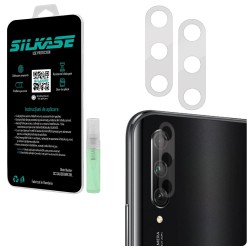 Set folii SILKASE pentru Huawei P Smart S, 3 buc, protectie camera silicon, regenerabile, antibacteriene