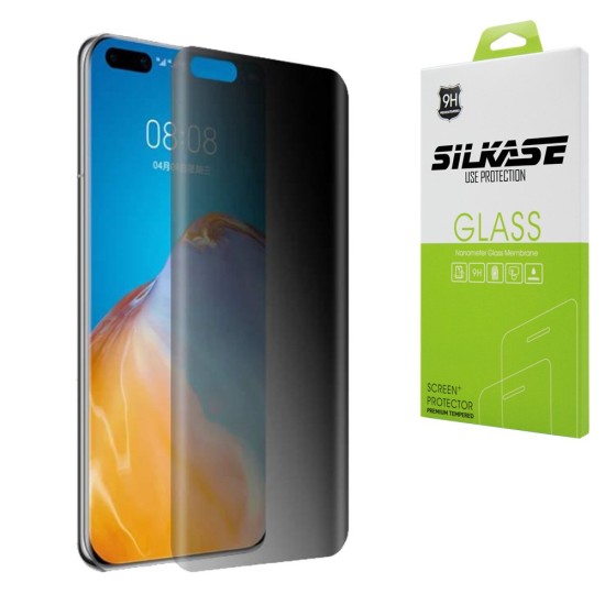 Folie sticla privacy UV SILKASE pentru Huawei Mate 40 Pro, FullGlue, FullCover, tempered glass, negru (SILKASE, Folie Sticla Privacy UV) by www.silkase.ro Folie sticla privacy UV SILKASE pentru Huawei Mate 40 Pro, FullGlue, FullCover, tempered glass, negru (Mate 40 Pro, F2908) by www.silkase.ro