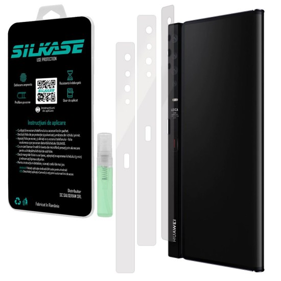 Set folii SILKASE pentru Huawei Mate XS, 3 buc, protectie camera silicon, regenerabile, antibacteriene (SILKASE, Set Folii Camere silicon) by www.silkase.ro Set folii SILKASE pentru Huawei Mate XS, 3 buc, protectie camera silicon, regenerabile, antibacteriene (Mate Xs, C0082) by www.silkase.ro