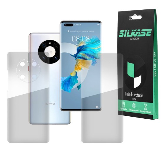 Set folii silicon pentru Huawei Mate 40 Pro, SILKASE, Gel TPU, antibacterian, regenerabila (SILKASE, Set Folii Lucioase) by www.silkase.ro Set folii silicon pentru Huawei Mate 40 Pro, SILKASE, Gel TPU, antibacterian, regenerabila (Mate 40 Pro, F0487) by www.silkase.ro
