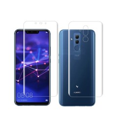 Set folii regenerabile 3D Huawei Mate 20 Lite, SILKASE Mage, Gel Silicon TPU, Regenerabil fata / spate