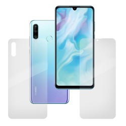 Set folii silicon pentru Huawei P30 Lite 2020, SILKASE, Gel TPU, antibacterian, regenerabil