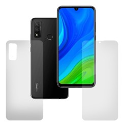 Set folii silicon pentru Huawei P Smart 2020, SILKASE, Gel TPU, antibacterian, regenerabil