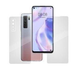 Set folii silicon pentru Huawei P40 lite 5G, SILKASE, Gel TPU, antibacterian, regenerabil