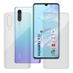 Set Folii compatibile cu Huawei P30, SILKASE, Gel TPU, antibacterian, regenerabila Set Folii compatibile cu Huawei P30, SILKASE, Gel TPU, antibacterian, regenerabila