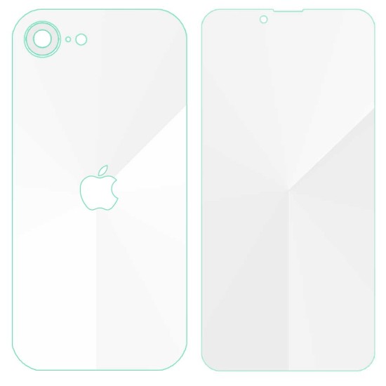 Set 2 folii mate SILKASE pentru iPhone 17e/16e, protectie telefon, silicon (iPhone 17e, F7479) by www.silkase.ro