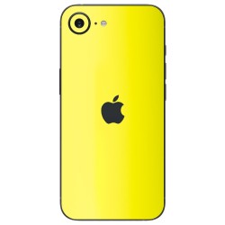 Folie skin SILKASE pentru Apple iPhone 17e, protectie spate telefon, galben fluorescent