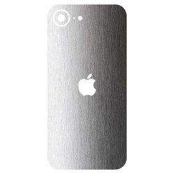 Folie skin SILKASE pentru Apple iPhone 17e, protectie spate telefon, gri deschis brushed Folie skin SILKASE pentru Apple iPhone 17e, protectie spate telefon, gri deschis brushed