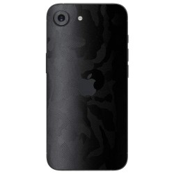 Folie skin SILKASE pentru Apple iPhone 17e, protectie spate telefon, negru camuflaj